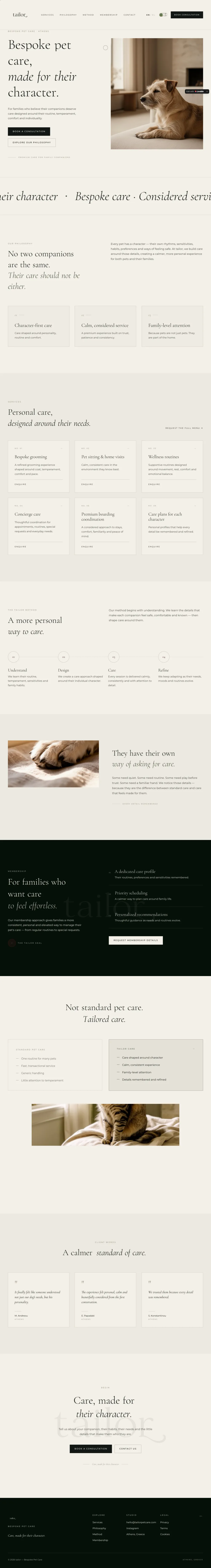 Tailor, landing page από Γιώργος Β.
